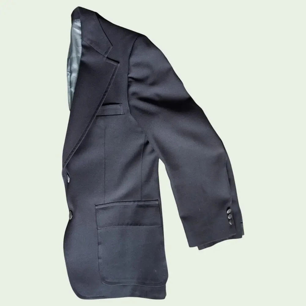 Fashion 400 Dillard's Black Sport Coat Blazer Men's 44R 2 Button Classic Jacket